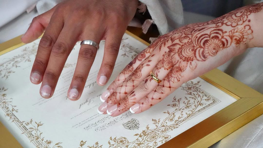 Personalised Luxury Nikkah Certificate - Mahek Gold