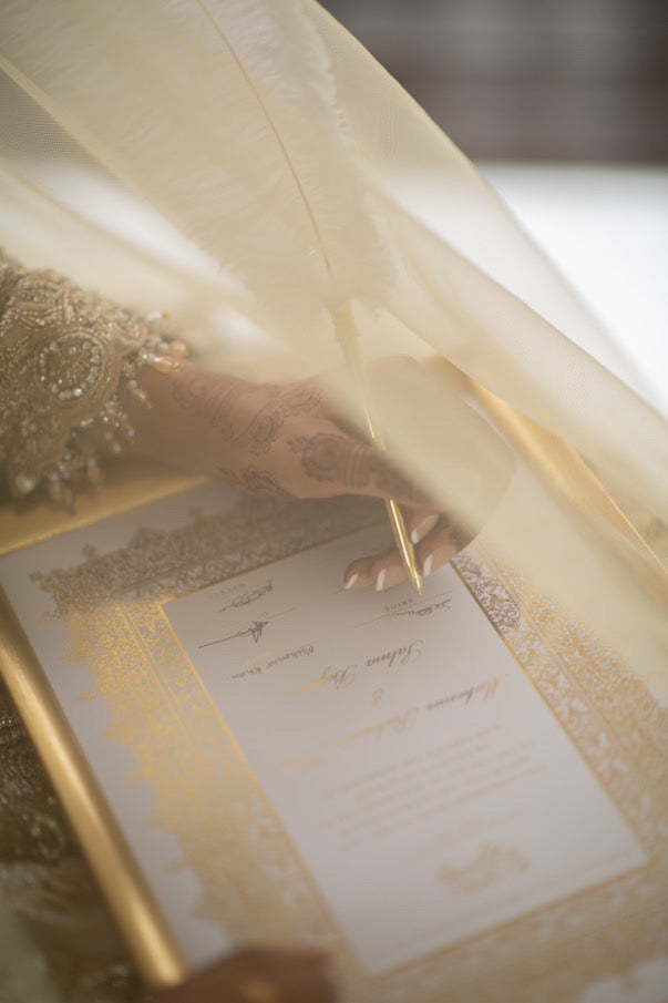 Personalised Luxury Nikkah Certificate - Afreen (Foiled)
