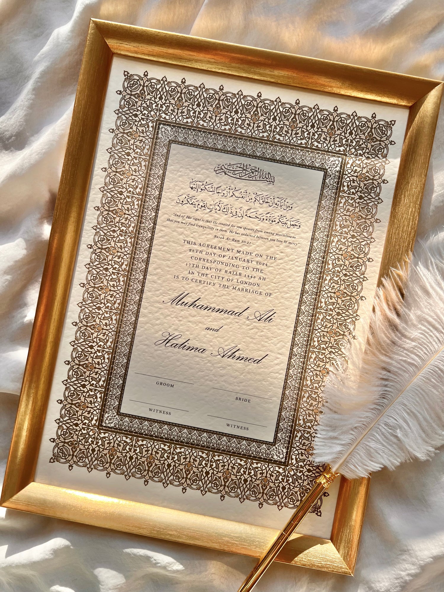 Nikkah Certificate 