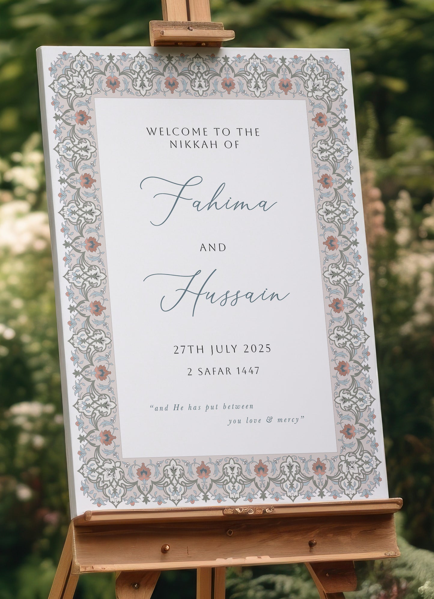 Nikkah Welcome Sign - Habib