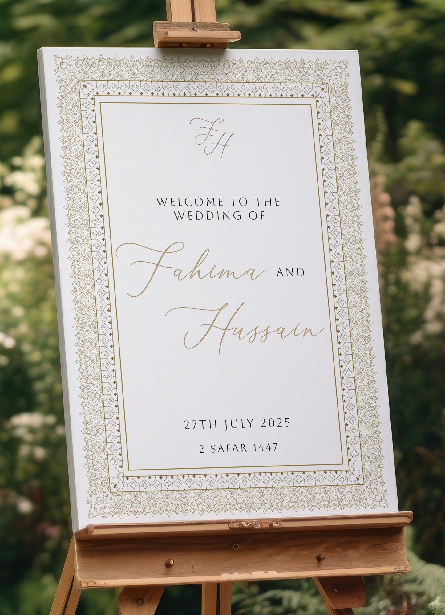 Nikkah Welcome Sign - Baleeqh