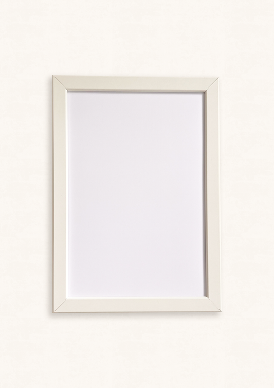 white frame