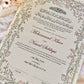 Personalised Luxury Nikkah Certificate - Farah