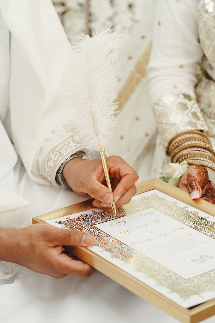 Personalised Luxury Nikkah Certificate - Afreen (Foiled)