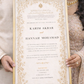 Personalised Luxury Large Nikkah Certificate - Farah (Gold)