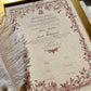 Personalised Luxury Nikkah Certificate - Mahek Maroon