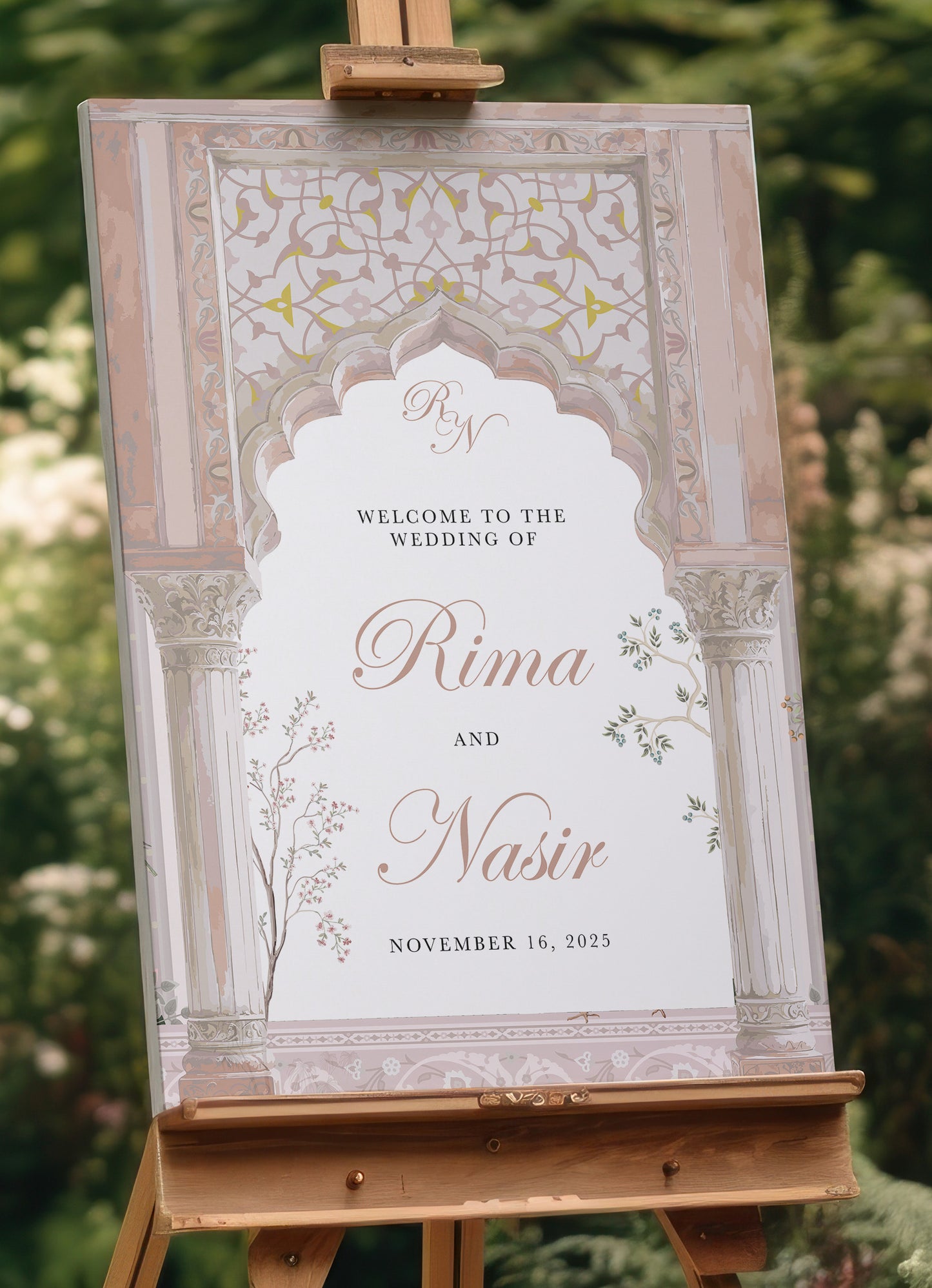 Walima Welcome Sign - Zoya