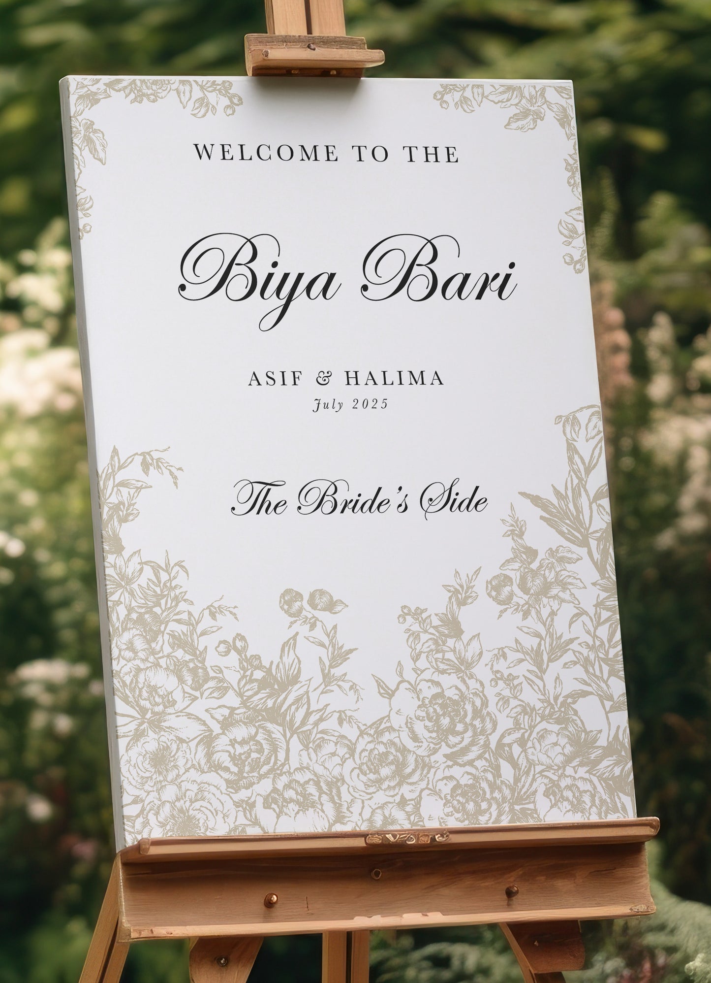 Biya Bari Welcome Sign - Jamila