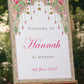 Mehndi Welcome Sign - Jamila