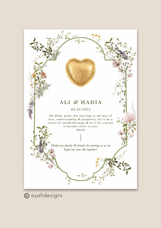 Wedding Favour - Sarah