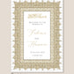 Nikkah Welcome Sign - Afreen (Gold)